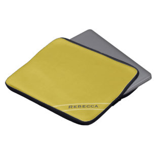 Capa Para Notebook Cor Personal Simples Cor Sólida Dourado Vintage