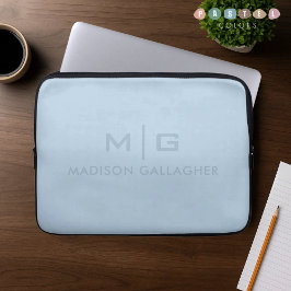 Capa Para Notebook Cor Sólida Azul Bebê Pastel Claro do Céu Macio