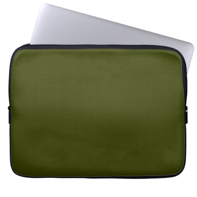 Capa Para Notebook Cor sólida verde-azeitona escuro (Frente)