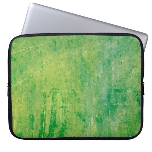 Capa Para Notebook Cor verde de textura metálica pintada (Frente)