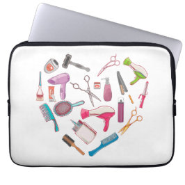 Capa Para Notebook Coração da Ferramenta Hairdresser Hairstylist