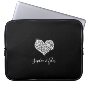 Capa Para Notebook Coração Diamante Estimulante, Nomes de Script Bran