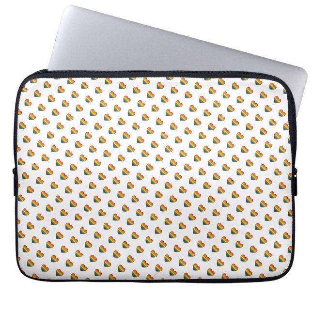 Capa Para Notebook Coração do Orgulho LGBTQ+ Kawaii (Frente)