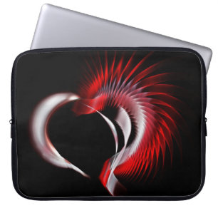 Capa Para Notebook Coração Metálico