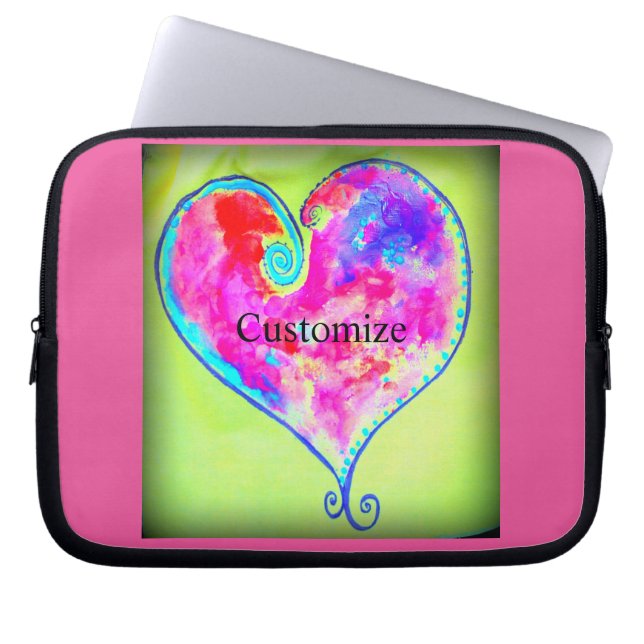 Capa Para Notebook Coração rosa suave Thunder_Cove (Frente)