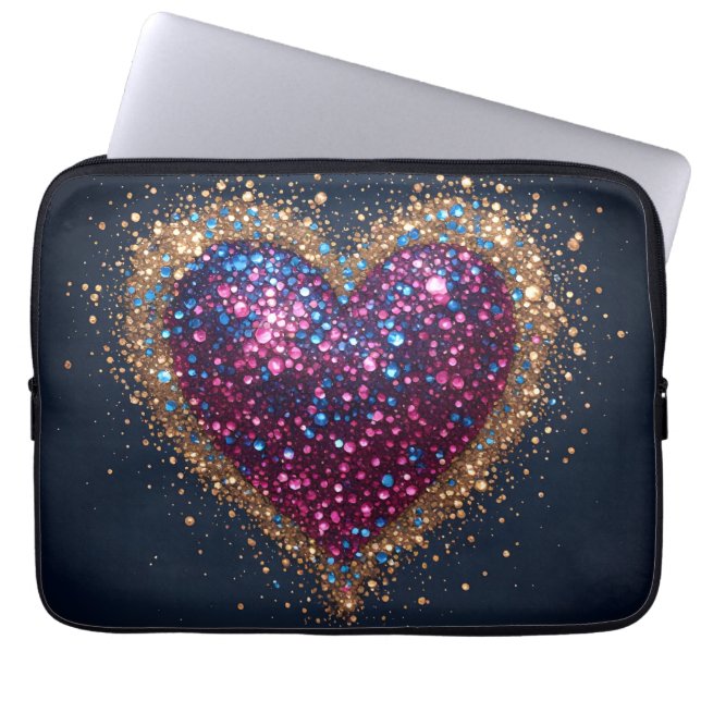 Capa Para Notebook Coração Sagrado Cósmico (Frente)