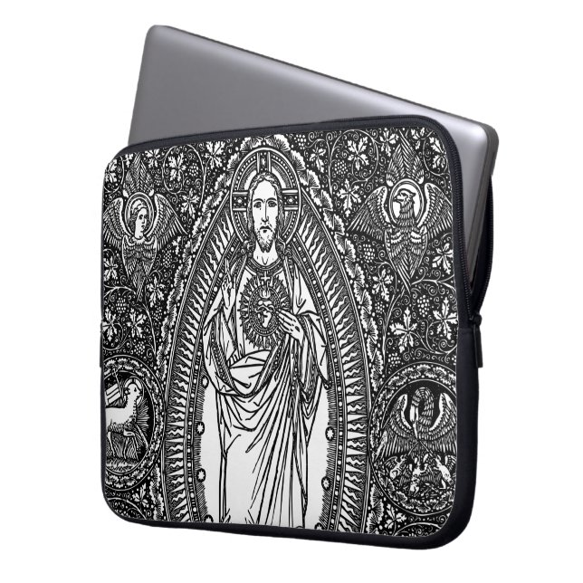 Capa Para Notebook Coração sagrado de Jesus: A bolsa de laptop (Frente Esquerda)