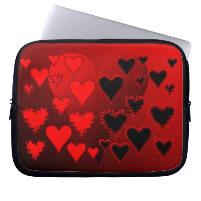Capa Para Notebook Corações (Frente)