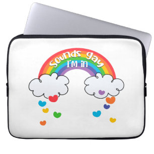 Capa Para Notebook Corações Bastante Coloridos Arco-Íris Soa Gay