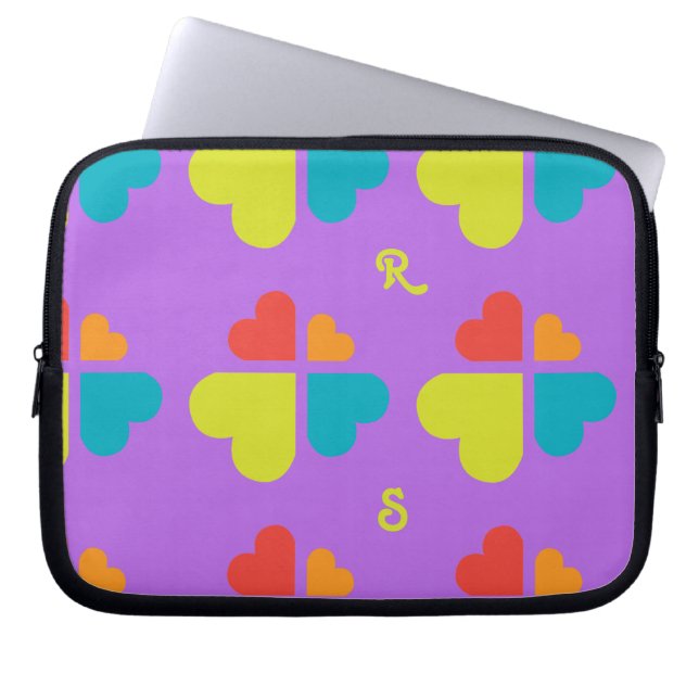 Capa Para Notebook Corações Cruz (Frente)
