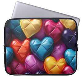 CAPA PARA NOTEBOOK CORAÇÕES DE AMOR DE SÃO VALENTIM VIVAMENTE COLORID