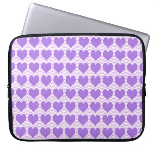 Capa Para Notebook Corações Roxos