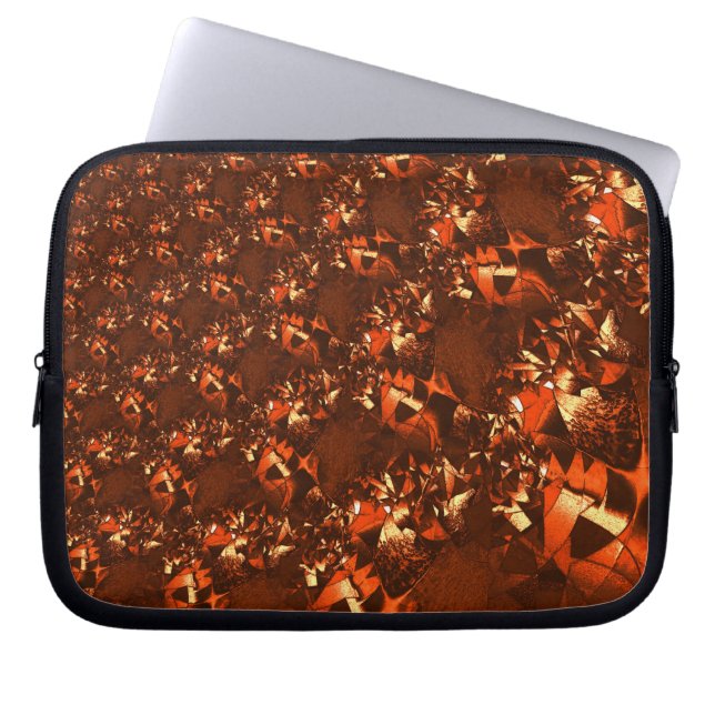 Capa Para Notebook Coral brilhante e acastanhado (Frente)