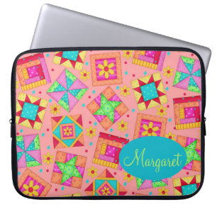 Capa Para Notebook Coral Orange Personalize a pintura do bloco de rec