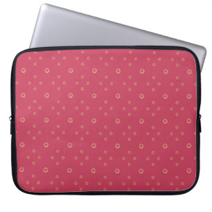 Capa Para Notebook Coral Zínia Dourada Sol