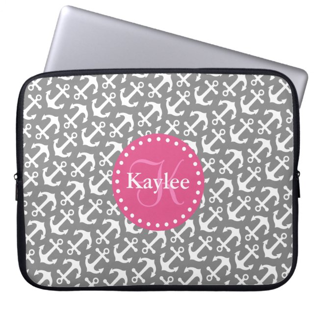 Capa Para Notebook Corantes Inclusos Tópicos Cor-de-rosa-Cinza (Frente)