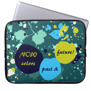 Capa Para Notebook Cores do passado e do futuro Splatter de Pintura V