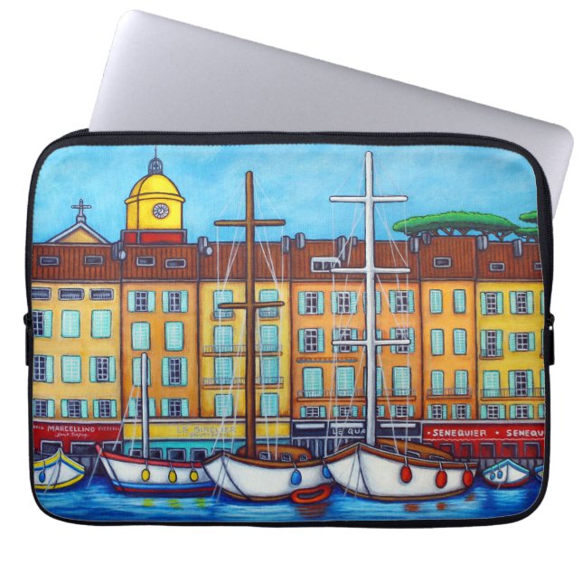 Capa Para Notebook Cores do Santo-Tropez Electronic Bag (Frente)