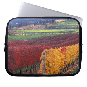 Capa Para Notebook Cores intensas de vermelho e amarelo no outono em