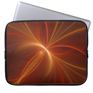 Capa Para Notebook Cores Quentes Modernas de Arte Fractal Mística Abs