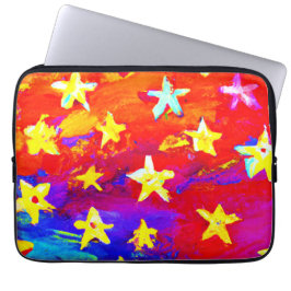 Capa Para Notebook Cores Vibrantes de Estrelas. Comprar Agora