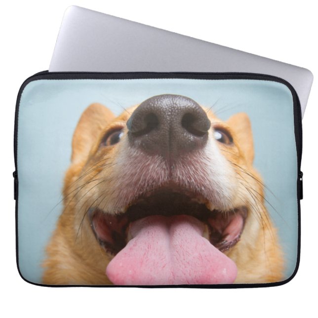 Capa Para Notebook Corgi muito feliz das imagens | de Getty (Frente)