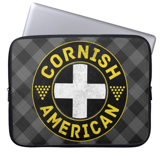 Capa Para Notebook Cornish American Flag (Frente)
