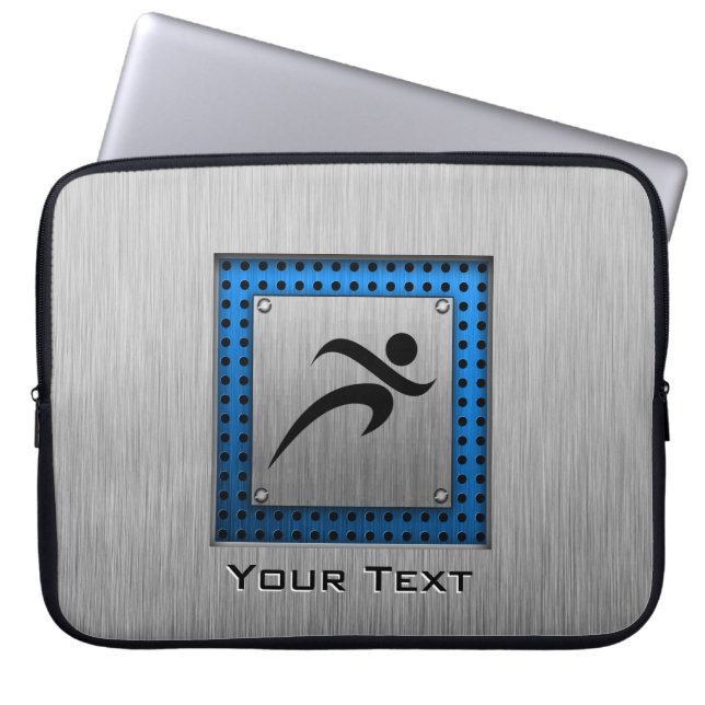 Capa Para Notebook Corredor escovado do olhar do metal (Frente)