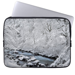 Capa Para Notebook Córrego branco nevado cênico, Oregon