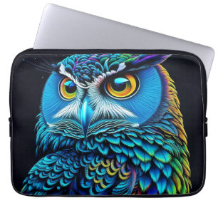 Capa Para Notebook Coruja Colorida Gerada pelo Ia