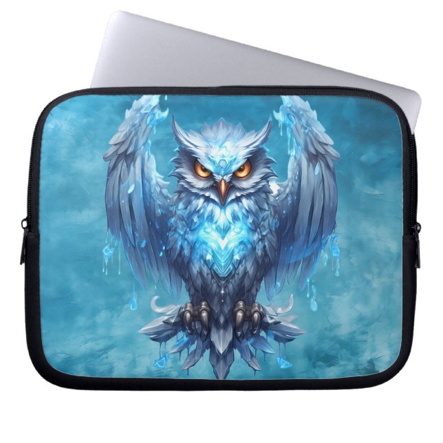 Capa Para Notebook Coruja do Espírito Congelado (Frente)
