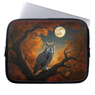 Capa Para Notebook Coruja excelente Corada no outono