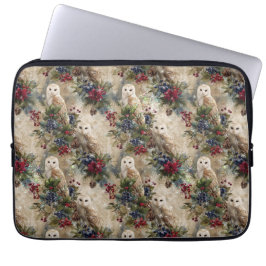 Capa Para Notebook Coruja Floral Enfeitiçante