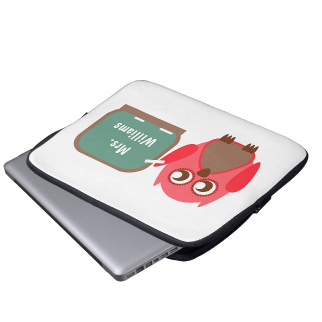 Capa Para Notebook Coruja no saco dos eletrônicos do quadro para (Frente Inferior)