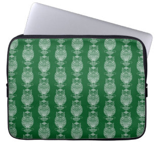 Capa Para Notebook Coruja (verde escuro) - Bolsa de laptop
