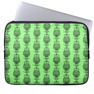 Capa Para Notebook Coruja (verde neon) - Capinha de Laptop