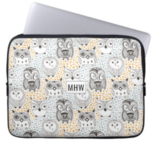 Capa Para Notebook Corujas bolsas de laptop personalizadas de monogra
