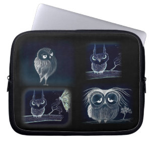 Capa Para Notebook Corujas, corujas, corujas - a bolsa de laptop do