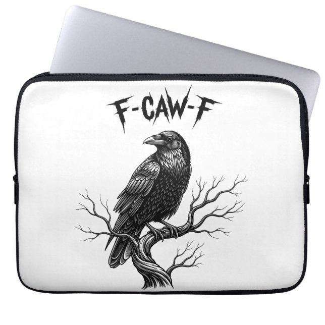 Capa Para Notebook Corvo - F-Caw-F (Frente)