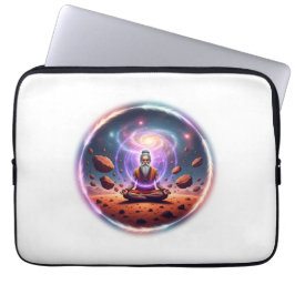 Capa Para Notebook Cosmic Yogi on Mars Meditation Art