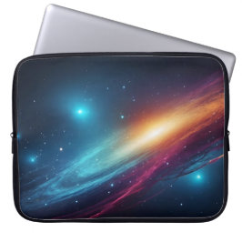 Capa Para Notebook Cosmos Abstrato do Espaço Sideral Estrelado Glowin