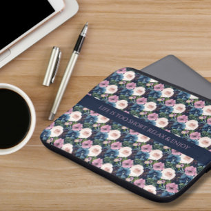 Capa Para Notebook Cotação Inspiracional Floral