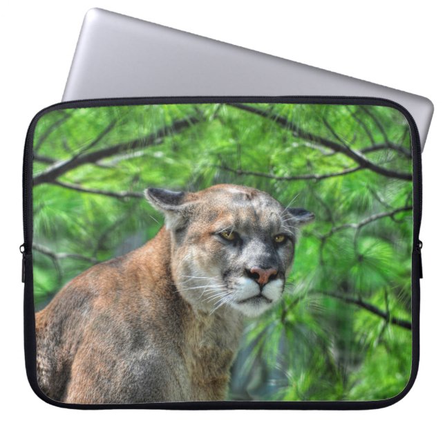 Capa Para Notebook Cougar Mountain Lion & Summer Pine (Frente)
