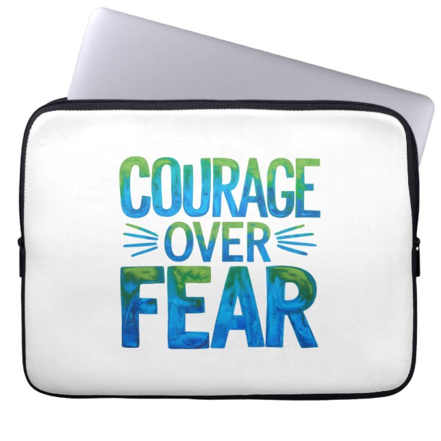Capa Para Notebook Courage over fear (Frente)