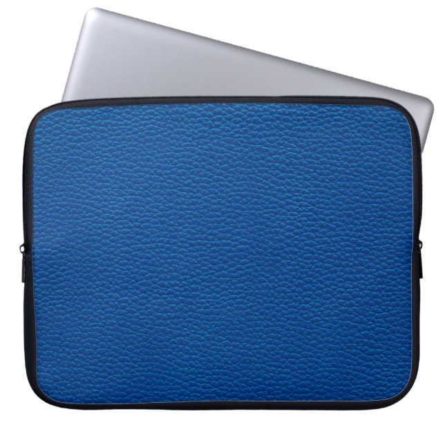 Capa Para Notebook couro azul de fundo, azul, textura (Frente)