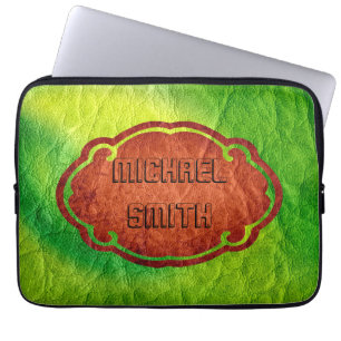Capa Para Notebook Couro Verde