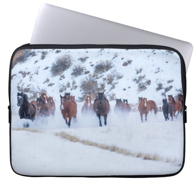 Capa Para Notebook Cowboy Cavalgada | Hideout Ranch Shell, Wyoming (Frente)