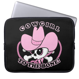 Capa Para Notebook Cowgirl Skull
