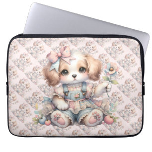 Capa Para Notebook Cozy Kawaii Cottagecore Farmcore Puppy Style