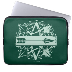 Capa Para Notebook Crachá da seta da cidade da seta Starling